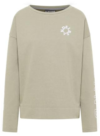 Elbsand Andra Damen Sweatshirt mit weitem Ausschnitt und Schlitzen, locker geschnitten