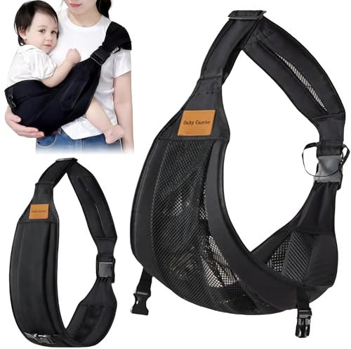 Babytragetuch,Kleinkind Trage Seitlich,Verstellbare Schulter Babytrage,Multifunktionale Babytrage,Atmungsaktive Baby Tragetuch,Multifunktionale Tragegurt Baby für Babys von 6 bis 36 Monaten