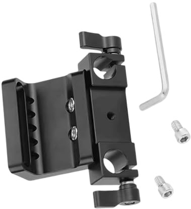 Shoulder Camera Base Plate with 15mm Rod Clamp Reel Block Attachment for Rod DSLR Camera Accessories