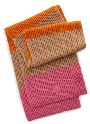 CODELLO Strickschal mit Blockstreifen Farbe beige