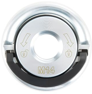M14 Quick Release Angle Grinder Nut 45mm Alloy Steel Locking Flange | Tool-free pull ring design, vibration-resistant lock, fits B-osch M14 grinders, wear-resistant steel, for 4.5/5 inch discs
