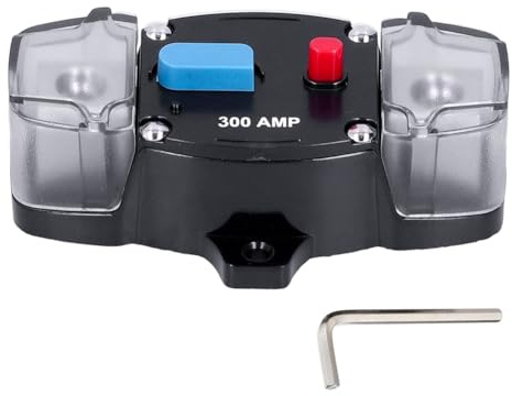 Leistungsschalter Sicherungsautomat 12v-48v Sicherungshalter mit Manueller Reset für Auto, Boot Audio/Video System (300A)