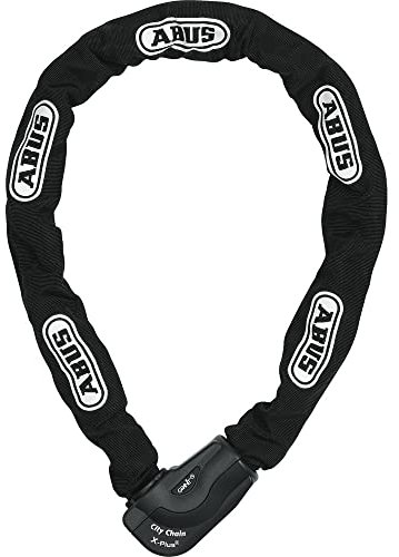 Abus Schwarz City Chain X Plus 1060 Fahrradschloss (One Size, Schwarz)