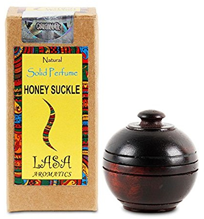Musc solide naturel de corps de parfum de sucrerie de miel de Lasa Aromatics dans le pot en bois - 6 gm
