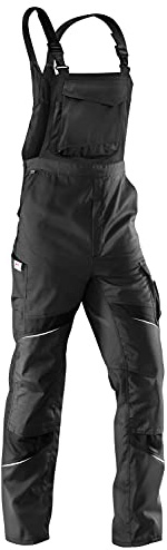 KÜBLER ACTIVIQ Latzhose PSA 2 – Latzhose mit ergonomischer Linienführung und Knieschutztaschen schwarz Gr. 114