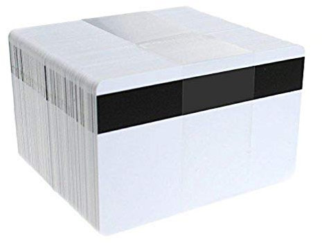 Waizmann.IDeaS® 50x Plastikkarten Magnetkarten Blankokarte LoCo 300 OE Magnetstreifen PVC weiß 86 x 54 x 0,76mm CR80 glänzend laminiert bedruckbar