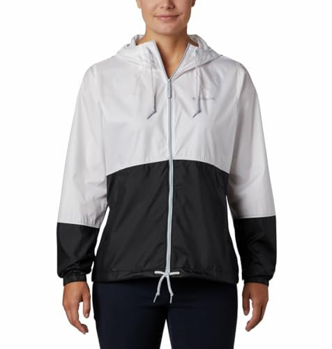 Columbia Femme Flash Forward Veste Coupe Vent, White, Black 101, L EU