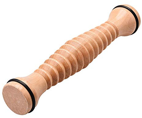 BigTron Wooden Foot Roller,Natural Wood Ribbed Foot Massager Roller Acupressure Foot and Pain Relief for Plantar Fasciitis, Stress Relief Heath Therapy Relax Massage