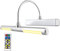 BIGLIGHT Drahtlose Bildleuchte mit Fernbedienung, Batteriebetriebene Wandleuchte, 13 Zoll, 180° Drehbarer Lampenkopf, 3 Beleuchtungsmodi, Dimmbares Display-Silber