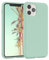 EAZY CASE Premium Silikon Handyhülle kompatibel mit iPhone 11 Pro, Slimcover mit Kameraschutz und Innenfutter, Silikonhülle, Schutzhülle, Bumper, Handy Case, Hülle, Softcase, Mintgrün, Grün