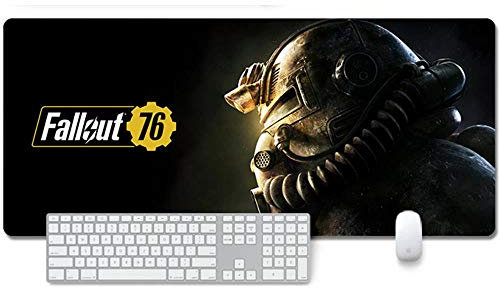 ITBT Fallout 76 Tappetino Mouse Gaming, Grande Anime Mouse Pad XXL 900x400mm Confortevole, Lavabile, 3mm Antiscivolo Tappetino Scrivania Supporto per Ufficio Computer, Adatto per Computer e PC, B