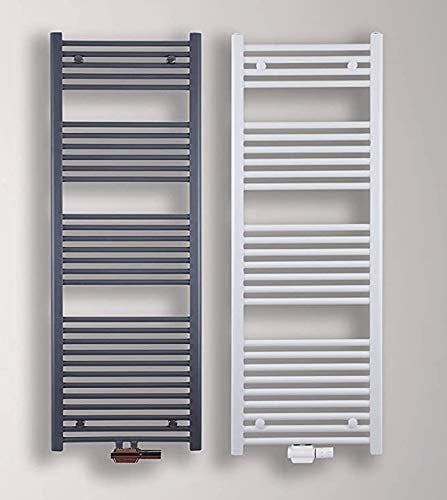 MC Heat Premium Badheizkörper (500x1800 mm Anthrazit) - Handtuchheizkörper - Handtuchwärmer mit Mittelanschluss