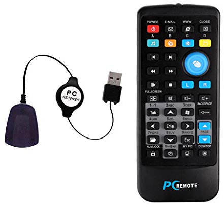 P Prettyia Media Center Multifunction USB PC IR Remote Control USB Receive Receiver