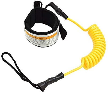 Surfboard Leash Surf Leine Elastische TPU Paddle Board Fußseil Surf Sicherheitsfuß Seil Wasserski Fußseil SUP Surfing Coiled Leine für Stand Up Paddle Board Surfboard