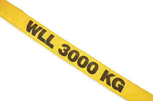 Doppelmantel-Rundschlinge 3000 kg Tragfähigkeit, 2.5 m Nutzlänge - Gelb
