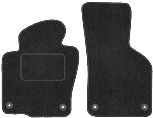 Fußmatten mit Clips 2er Set für VW Passat B6 3C 2005-2010 Velours Automatten