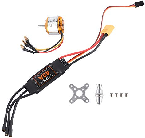 Moteur RC ESC Brushless, 2212 1000KV Moteur 40A Brushless ESC Set pour RC Drone Helicopter FPV Model