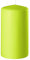 Stumpenkerze Kerze Safe Candle, H: 120 mm, Ø 60 mm, Brenndauer: ca. 45 Stunden (limone)