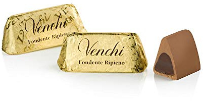 Venchi Gefüllte Gianduiotto aus Zartbitterschokolade, 1 kg Beutel -glutenfrei