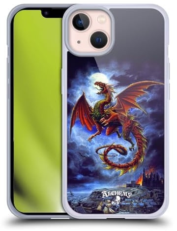 Head Case Designs Officially Licensed Alchemy Gothic Whitby Wyrm Dragon Gel Case [Military Grade Protection] Compatible with Apple iPhone 13 and Compatible with MagSafe