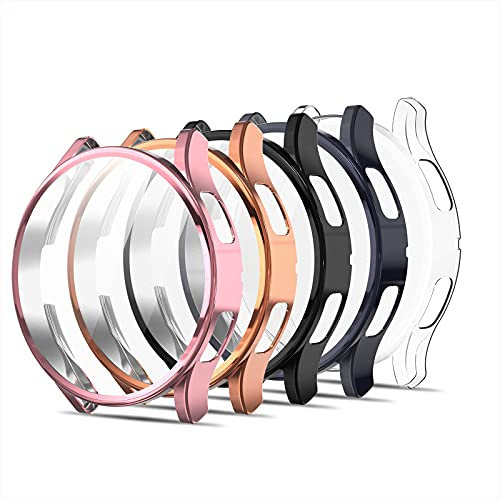Simpeak 5-Stück Schutzhülle kompatibel für Samsung Galaxy Watch 4 40mm Displayschutz, TPU Hülle Schutzfolie, Schutz Zubehör für Watch 4, Kratzfest Gehäuse