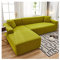 Daesar Überwürfe Sofabezug Elastische Polyester, Sofaüberwürfe Wasserdicht 1 Sitzer Modern Gelb Grün Couchbezug Eckcouch 90-140