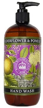 The English Soap Company Kew Gardens Luxuriöse Hand- und Körperwäsche, erfrischende botanische Reinigung mit reichhaltigem Schaum, Holunderblüten- und Pomeloduft 500 ml