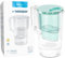 Wessper Caraffa Filtrante per Acqua 2.5L | Ricambio per Dafi Unimax Aquaphor A5 BRITA Maxtra+ PHILIPS AWP212/10 | Ridurre Calcare | Contiene Caraffa Filtrante per l'acqua + Cartuccia Filtrante, Menta