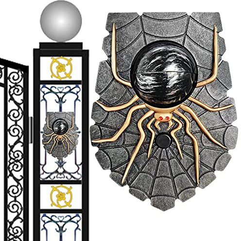 Yeeda Campanello di Halloween con occhio singolo animato, campanello illuminato con suoni spaventosi, evento dolce o aspro per bambini, decorazione spaventosa di Halloween