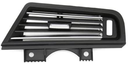 Viviance LHD RHD vorne Mitte links rechts hinten Conditioner schwarz und verchromt Lüftungsgitter Auslassblende kompatibel mit BMW F10 F11 F18 2010-2016 - LHD Black With Chrome Right