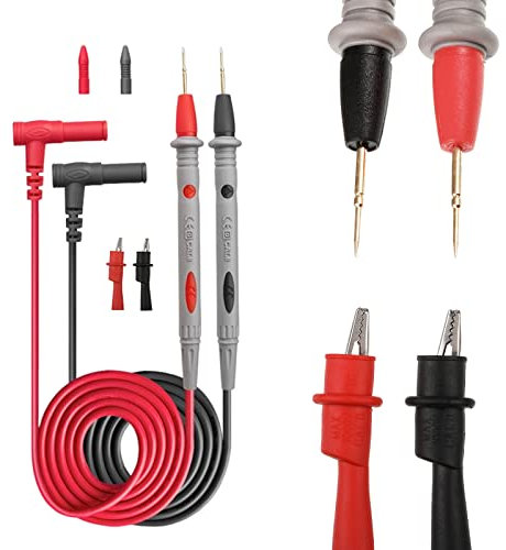 PT1005 1000V 10A Digital Multimeter Test Pin and Probe with Universal Test Leads and Crocodile Clips