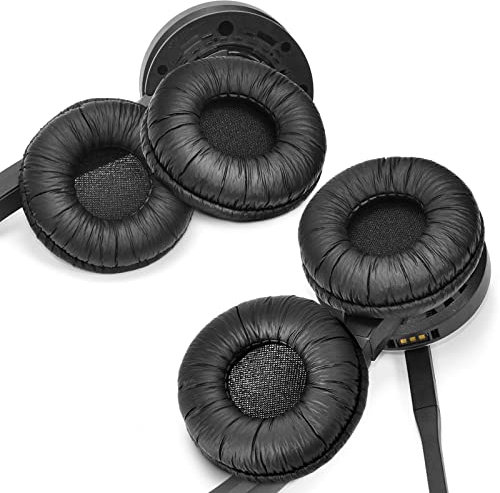 XBERSTAR 2 Paar Ersatz-Ohrpolster für Jabra PRO 920 930 935 9450 9460 9465 9470 Headset (2 Paar Leder-Ohrpolster)
