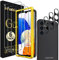 ivoler 3+3 Stück Schutz Glas für Samsung Galaxy A14 4G / A14 5G, 3 Stücke Schutzfolie Mit 3 Stück Kameraschutz und Positionierhilfe, 9H Härte, HD Klar, Anti-Kratz, Anti-Bläschen