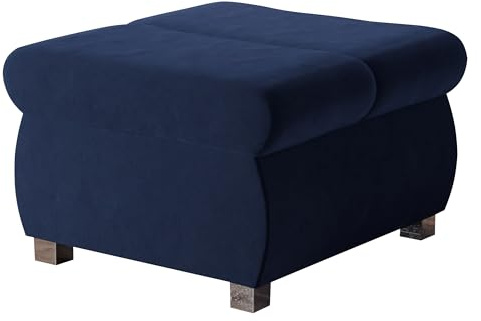 Mirjan24 Polsterhocker Bangkok klein, Sitzbank 60x60x39 cm, Hocker Sitzhocker Modern Pouf Fußbank Sitzmöbel (Magic Velvet 2216)