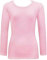 Top Linen (NW) Ltd Women Long Sleeve T Shirts - Plain Stretch Round Scoop Neck T Shirt - Lightweight Womens T Shirts for Casual Wearing - Ladies T Shirts Made in The UK (Baby Pink, M/L)