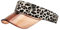 HAWILL® Sonnenvisier Sonnenhut Damen Leoparden Druck Visor Cap Sport Sonnenschutz Strand Sonnenblenden Hut 80er Jahre UV-Schutz Kappe mit Klettverschluss Freizeit Sommer für Golf Tennis Rosa