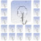 Elodyunhc 30 Stück klebehaken, Selbstklebend Haken Transparent ohne Bohren, Haken zum Kleben Stark, Wandhaken Selbstklebend Transparent Wasserfeste Mehrzweckhaken für Badzimmer, Toilette, Küche, Haus