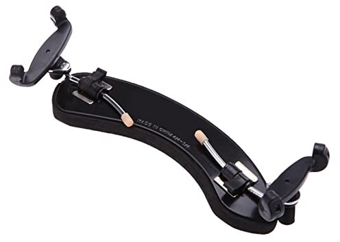 Violine Beschläge Verstellbare 3/4 4/4 Violine Geige Wolf Stil Schulterstütze Gummipolster Qualität Violine Schulterstütze Schwarz Clip Haken Zubehör Violine Teile