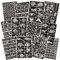 302+ Tattoo Schablone Kit, Henna Schablonen Wiederverwendbare Temporäre Tattoo Schablonen für Erwachsene, Kinder Face Paint Body Art Glitter Tattoo Schablonen
