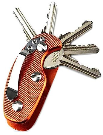 Veemoon Aluminium Key Clip Key Holder Outdoor Aluminum Key Holder Outdoor Key Folder Tool Pocket