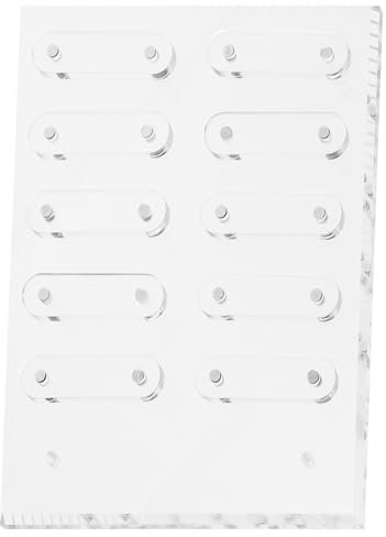 Ipetboom Magnetic Nail Display Board with Brackets Acrylic Nail Tips Showing Holder for Salon and Home Art Presentation 7.9X6.3 Inches