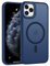 BENTOBEN Coque pour iPhone 11 Pro Max Magnétique Compatible avec MagSafe Etui de Protection Antichoc,Dos Mat Grivé Translucide Anti Rayures Doux pour la Peau Housse iPhone 11 Pro Max 6.5 -Bleu
