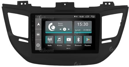 Personalisiertes Autoradio für Hyundai Tucson schwarz (mit Navigation, Rückfahrkamera und Kenwood-Verstärker als Standard) Android GPS Bluetooth WiFi USB DAB+ Touchscreen 9 4core Carplay AndroidAuto