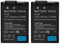 Batterie au Lithium de Remplacement EN-EL25, 2 Pièces, Haute capacité 7.6V 1350mAh, pour Appareils Photo Numériques pour Nikon Z30 Z50 Z FC