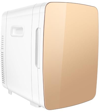 Mini Fridge For Bedroom, 4.4 Liter/15 Can Portable Cooler And Warmer Personal Refrigerator For Skin Care, Cosmetics, Beverage, Food,Great For Bedroom, Office, Car, Dorm(Color:/Champagne,Size:A)
