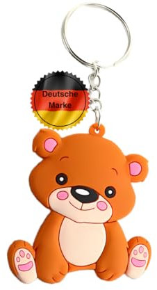 KEYSPACE Bär Schlüsselanhänger Bärchen Anhänger als süßes Bär Geschenk Schlüsselanhänger Bär