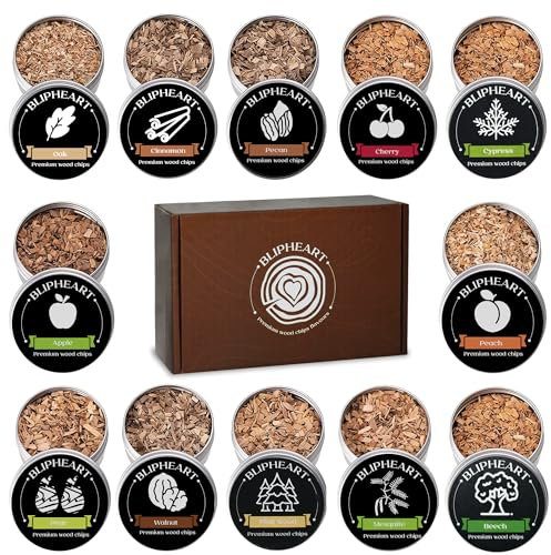 Holzspäne für Cocktail-Smoker, 12 Geschmacksrichtungen, Räucherspäne, natürliche Holzspäne für altmodische Getränke, Bourbon, Whiskey, kulinarische Räucherchips, Rauchpistole, bestes Geschenk für Mann