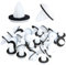 Coches Clips Remache de Plastico, 100 Piezas Clips de Moldura de Panel Interior del Automóvil, Grapas Coche Paneles de Puerta, Clips Sujeción con Anillo de Sellado, Car Interior Panel Clips