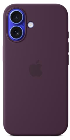 Apple iPhone 16 Silicone Case with MagSafe - Plum 