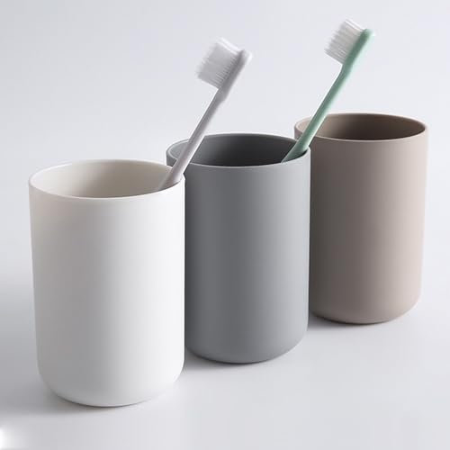 Xpieoyrm 3 Piezas 300ml Soporte Organizador de Cepillos Dientes, Accesorio de baño, para Cepillos Eléctricos, Tradicionales y Pasta de Dientes, Reutilizables Portacepillos De Dientes para Hogar